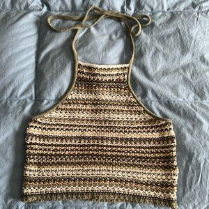 American Eagle tie back crop sweater Size XS